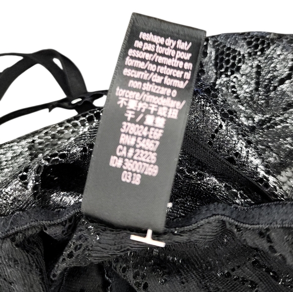 NWOT Victorias Secret Metallic Lace Bodysuit/Teddy, Womens Medium - Picture 6 of 6